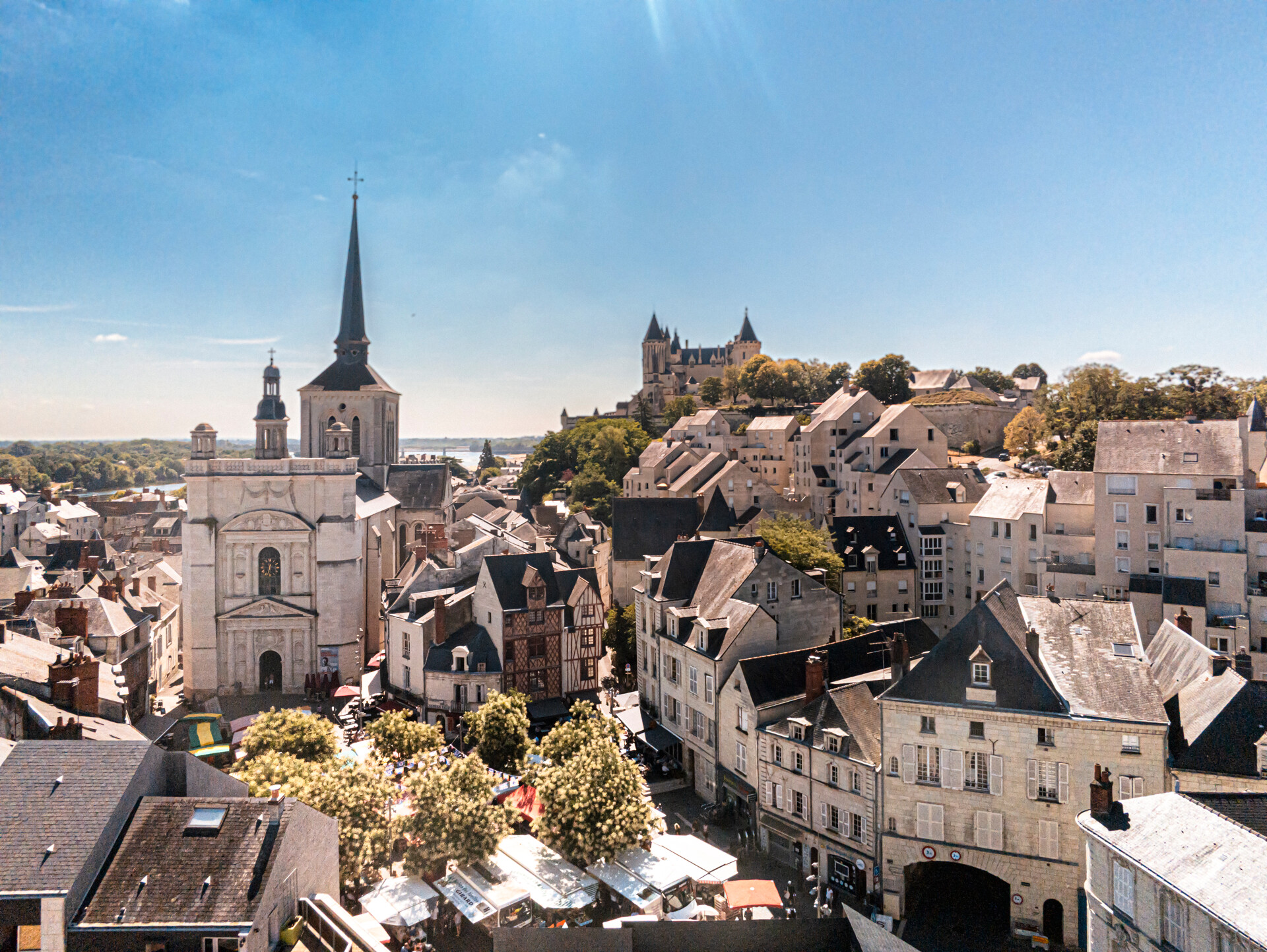 Vue sur la ville de Saumur