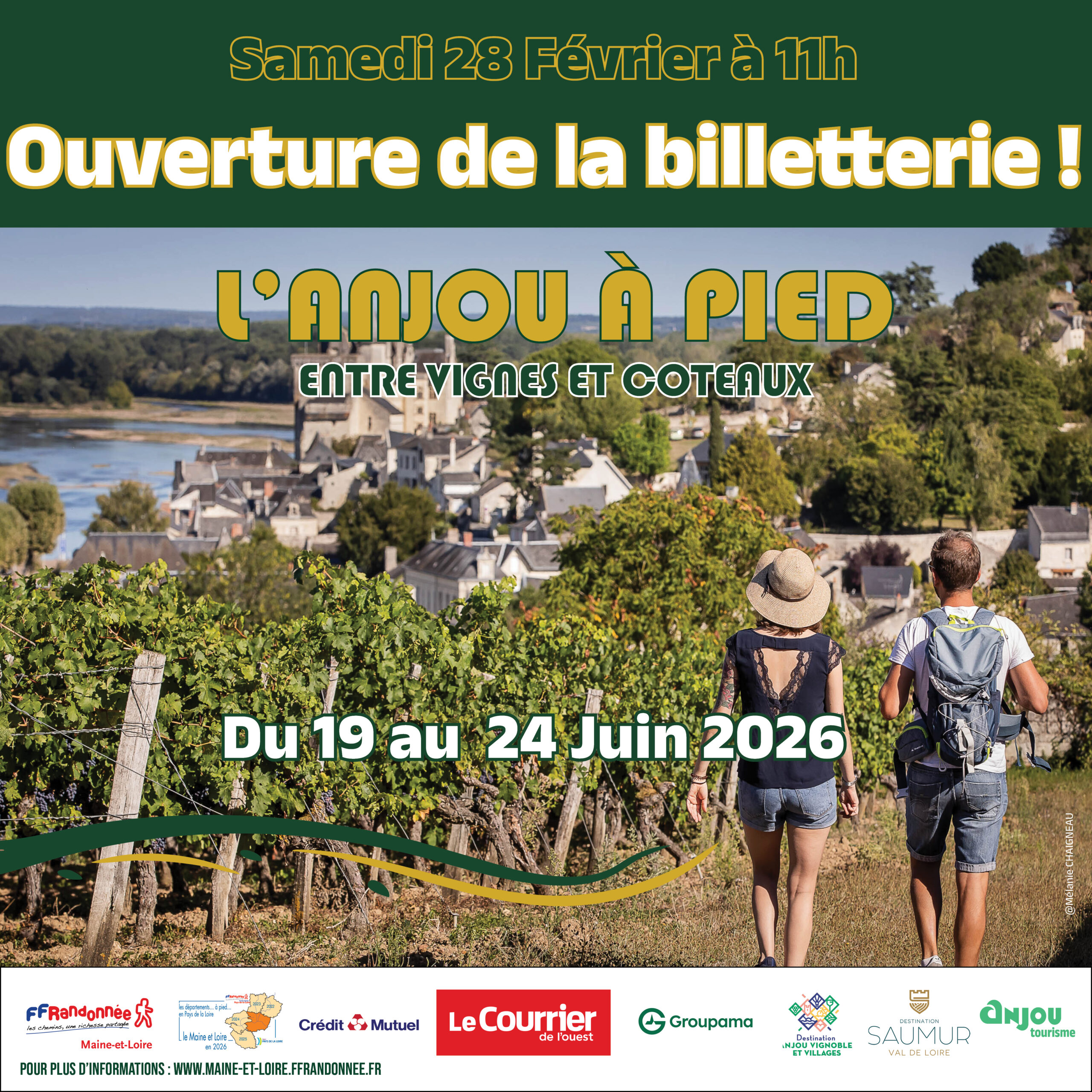 Anjou à Pied 2026 : Début des inscriptions